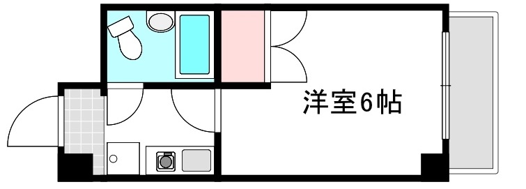 広島市中区住吉町のマンションの間取り