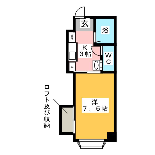 サンチェリヰマンションニシハルの間取り