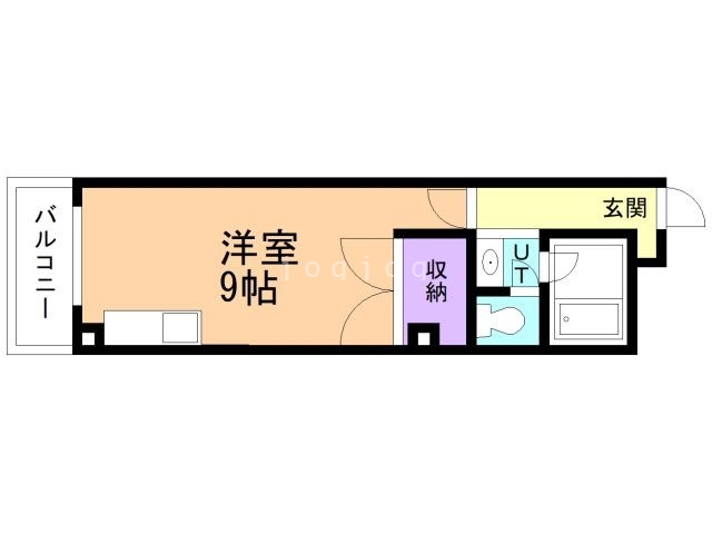 札幌市東区北二十六条東のマンションの間取り