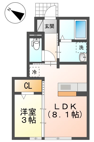 D-room清水の間取り