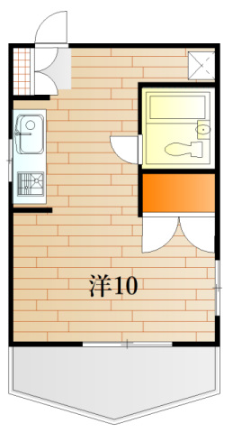 下関市宮田町のマンションの間取り