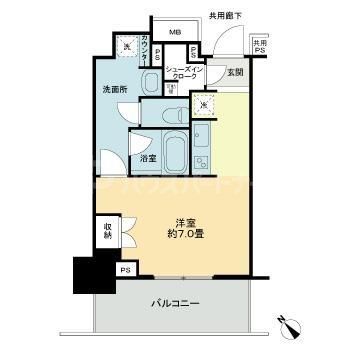 江戸川区平井のマンションの間取り