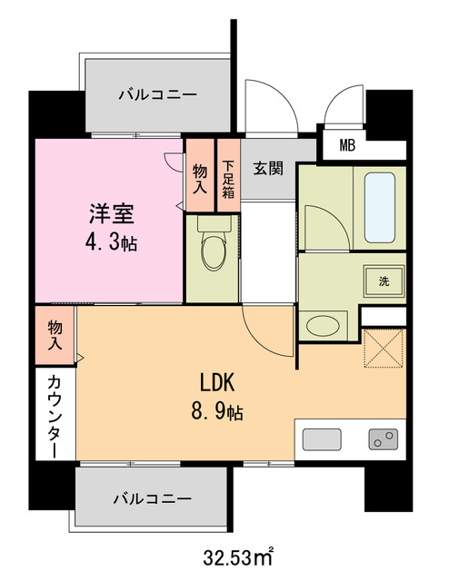 ブランシュール北町の間取り