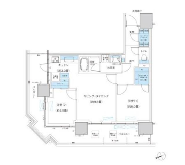 柏市若柴のマンションの間取り