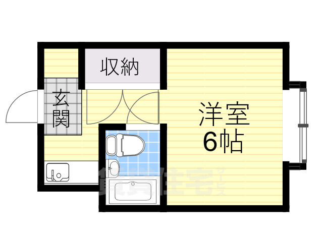 箕面市小野原東のアパートの間取り