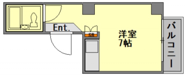 広島市中区十日市町のマンションの間取り