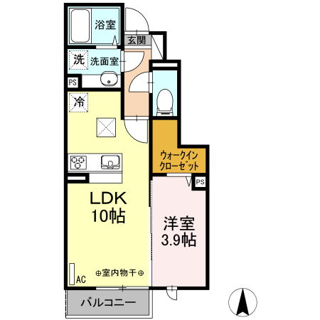 グランプラース　Gの間取り