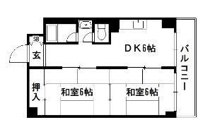 京都市下京区堀之上町のマンションの間取り