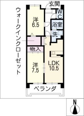 ツインハイツオオヒガシの間取り