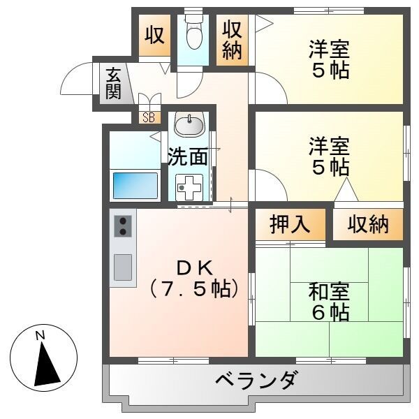 クリスタル加納の間取り