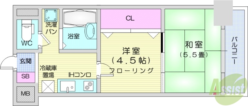 リビングステージ東仙台の間取り