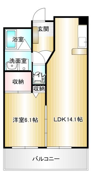 【リーベンヴィーヴル片島の間取り】