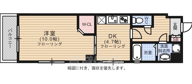 クレールHakushimaの間取り