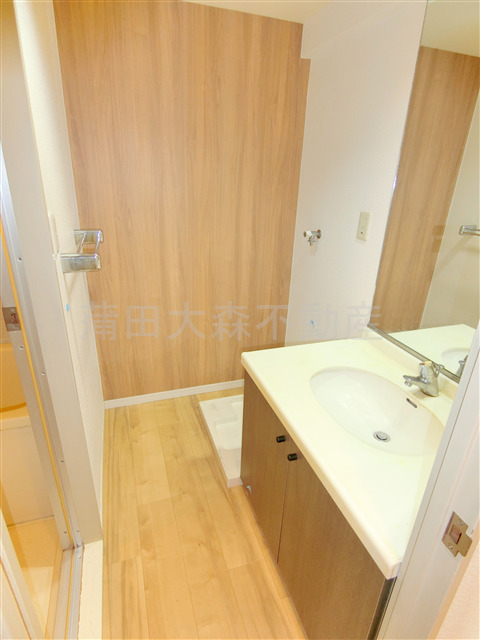 洗面設備　洗面脱衣所　独立洗面台　洗濯機置き場