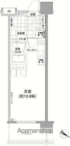 ＪＲ埼京線 渋谷駅 徒歩9分 12階建 築16年の間取り写真
