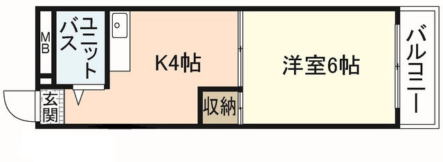 ＪＲ可部線 安芸長束駅 徒歩13分 3階建 築38年の間取り写真