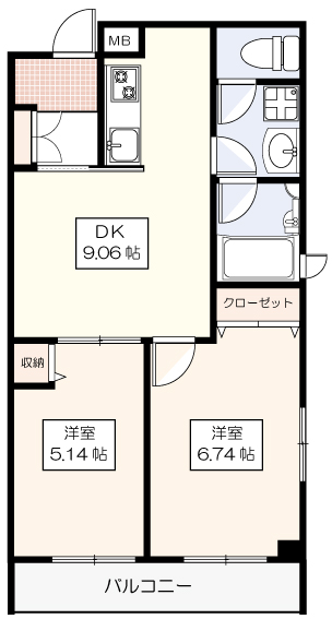 プライマルステージMの間取り