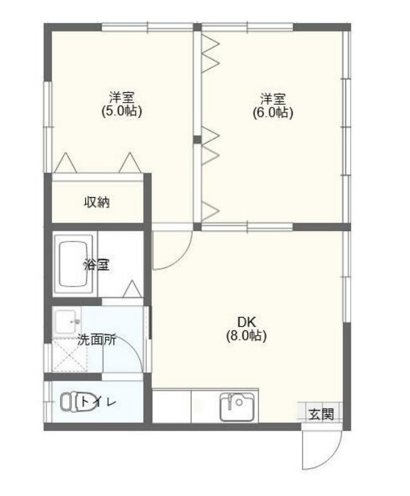 グリーン西浦Aの間取り