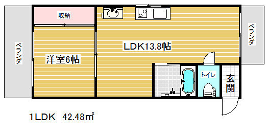 パックスヴィラ平野の間取り