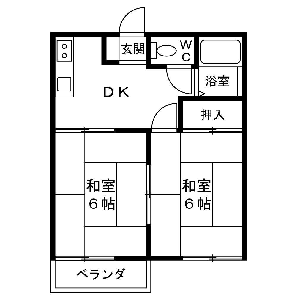 神奈川県座間市立野台２（アパート）の賃貸物件の間取り