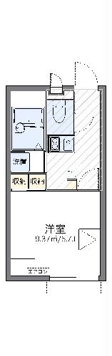 レオパレスミーティアの間取り