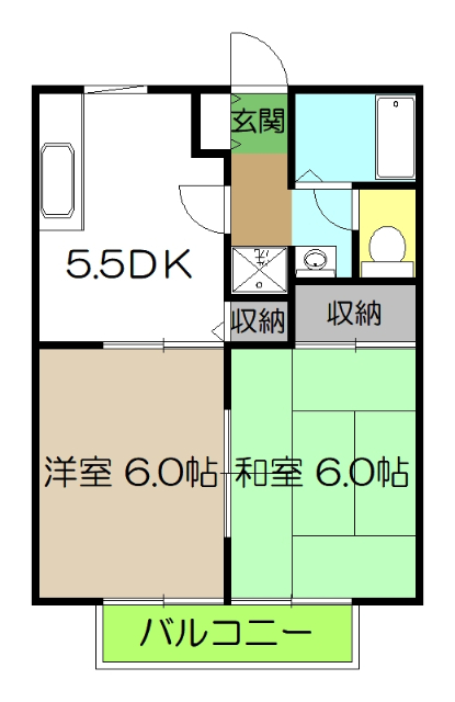 津ノ宮ガーデン　Ｃ棟の間取り