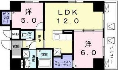 杉並区下高井戸のマンションの間取り