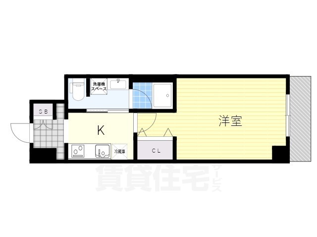 吹田市垂水町のマンションの間取り