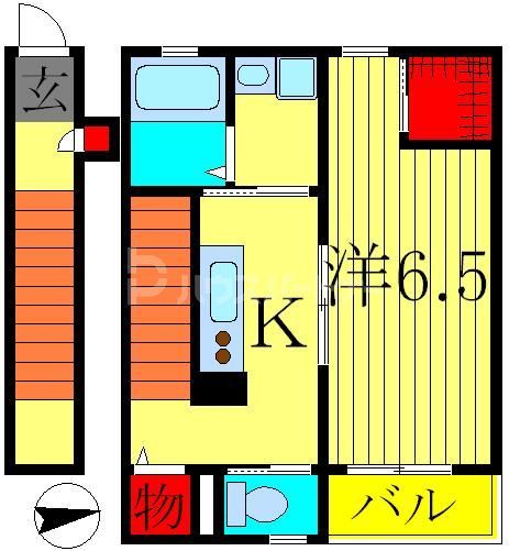 葛飾区西亀有のアパートの間取り