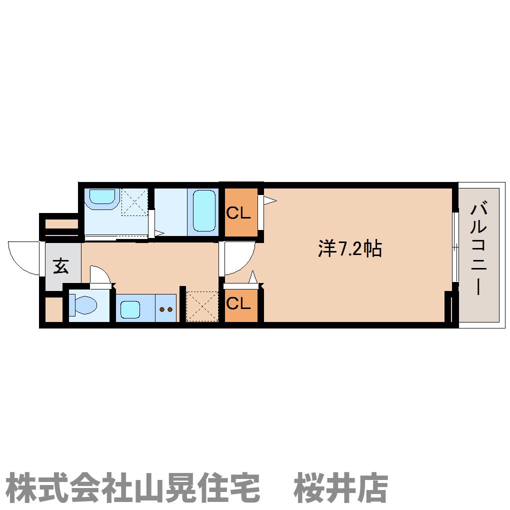 桜井市大字戒重のアパートの間取り