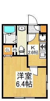 東京都東村山市秋津町２（アパート）の賃貸物件の間取り