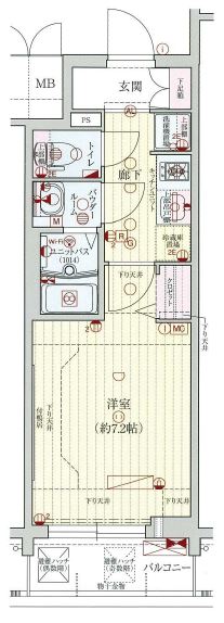 プレサンス北浜レガーロの間取り