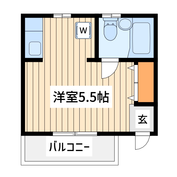 府中市宮西町のマンションの間取り