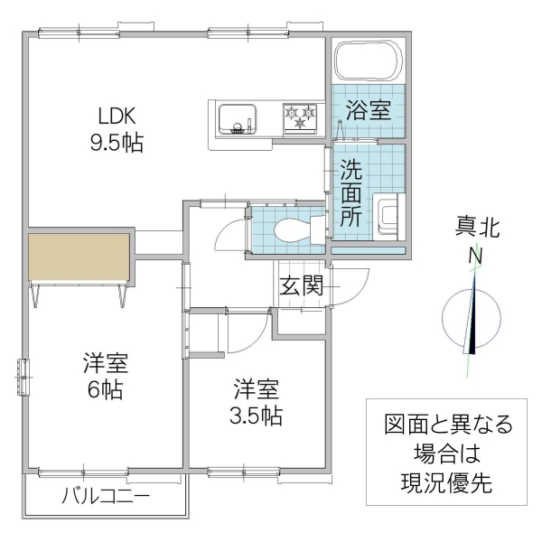 カーサアトリオ Bの間取り