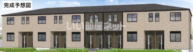 【福知山市字長田のアパートの建物外観】