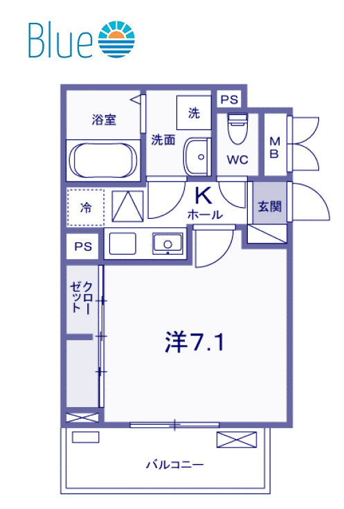 鎌倉市上町屋のアパートの間取り