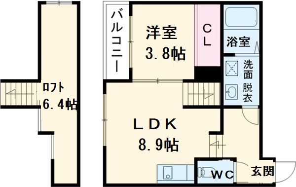 カシオペアコートの間取り