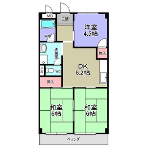 サンハイツ梅森台の間取り