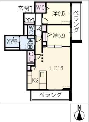 グランジーク　みなとの間取り