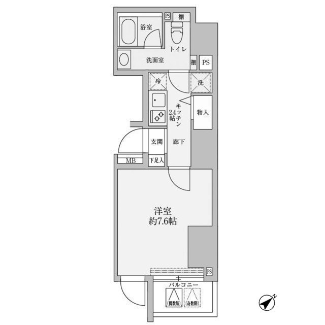 リヴシティ赤坂の間取り