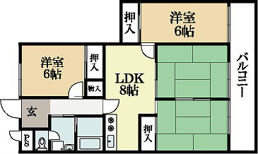 グラスコートの間取り