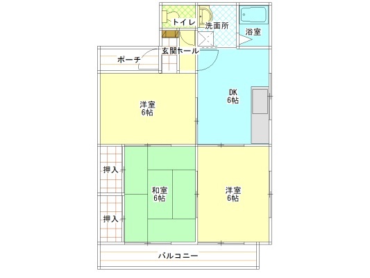 リベールにしみＢ棟の間取り