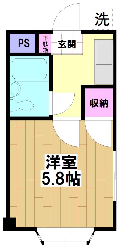 フラット1の間取り