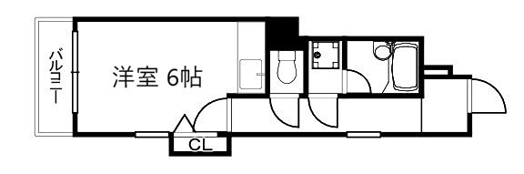 京都市中京区橘柳町のマンションの間取り