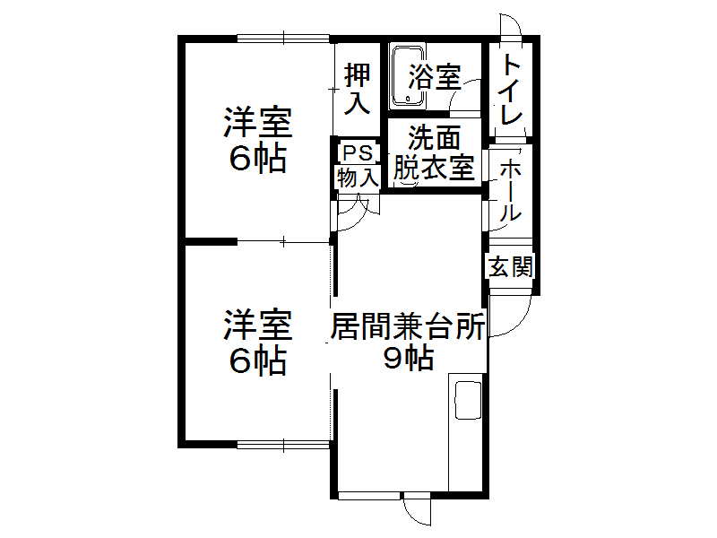 コーポＫＹの間取り