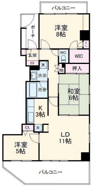 リーベスト西千葉の間取り