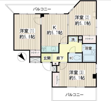 ユリウス今関の間取り