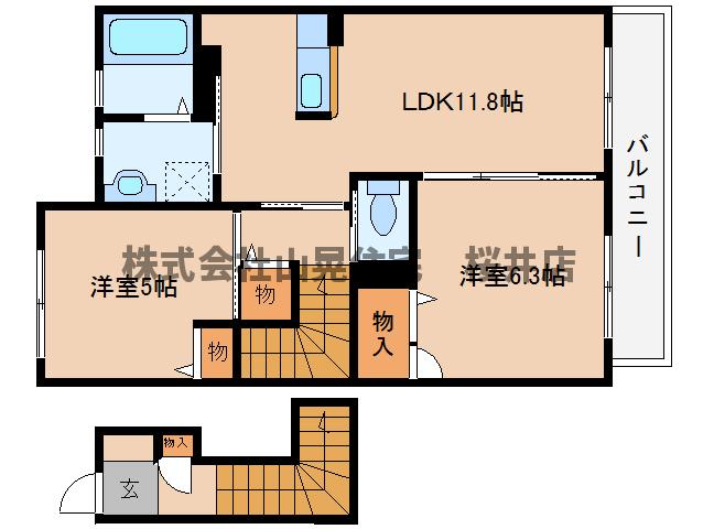 コンフォルト横内の間取り