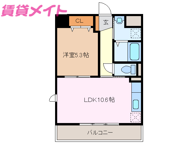 塔世西裏ＭＳビルの間取り