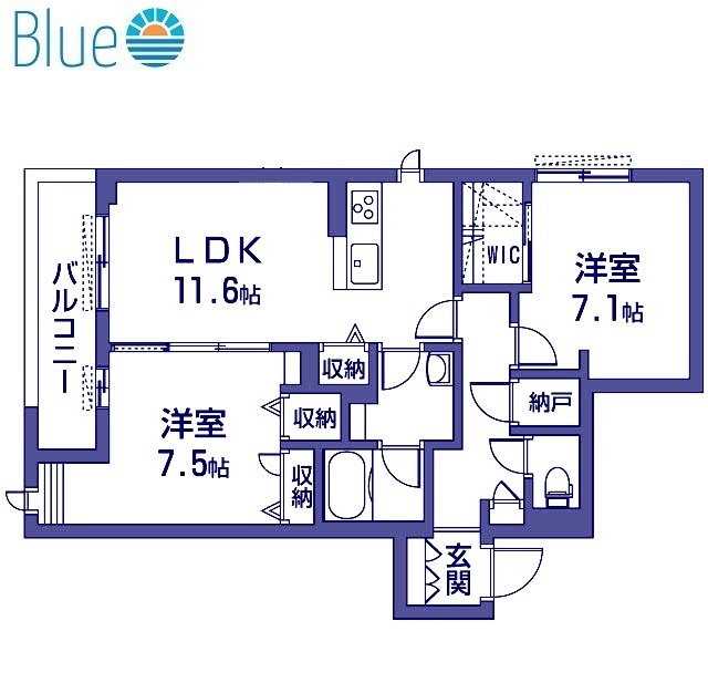 グランシエルの間取り